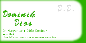 dominik dios business card