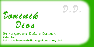 dominik dios business card